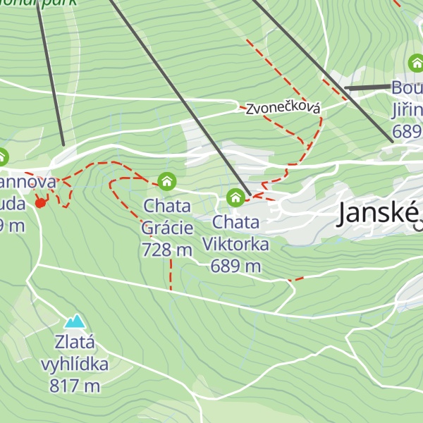 Map of Chata Advokátka