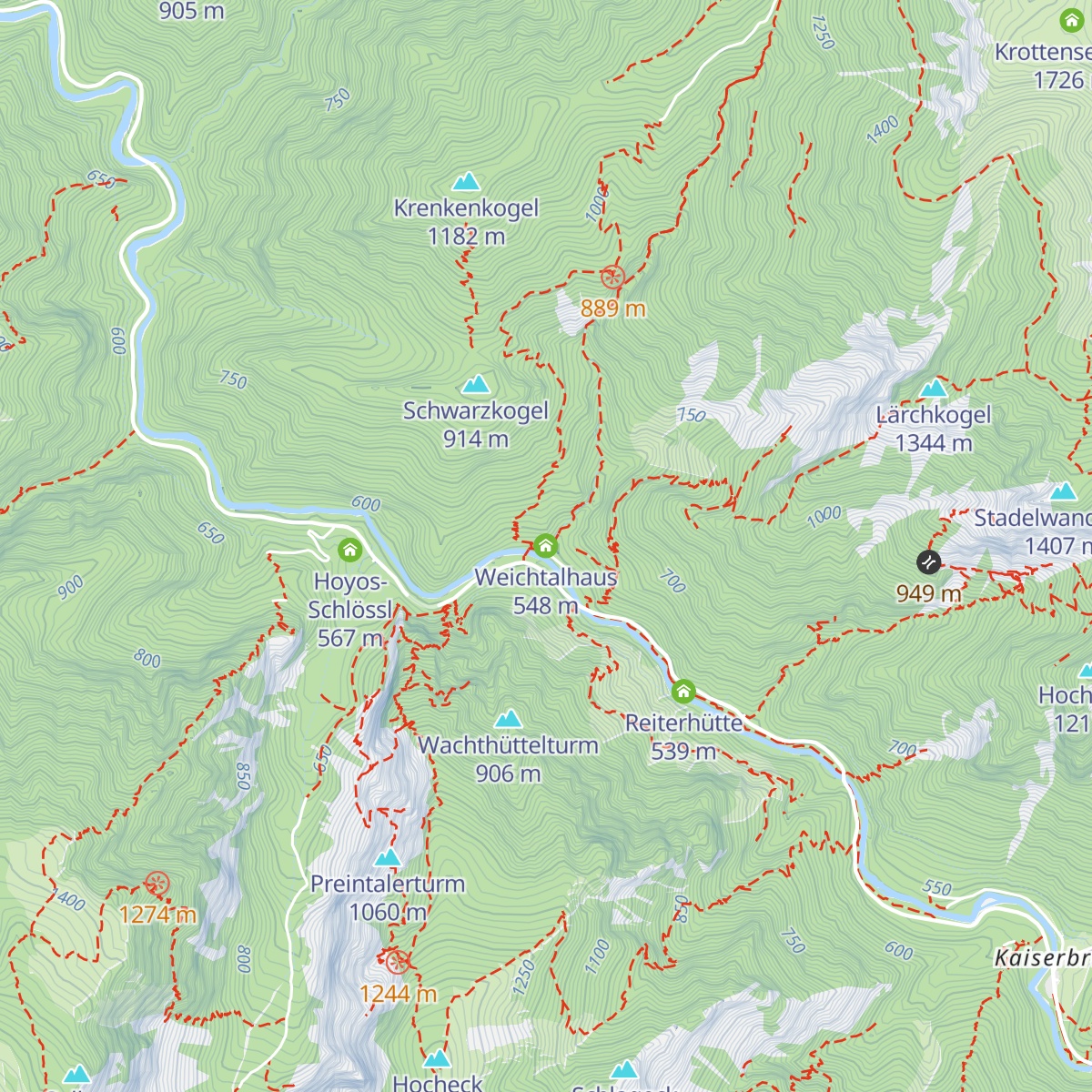 Weichtalhaus map