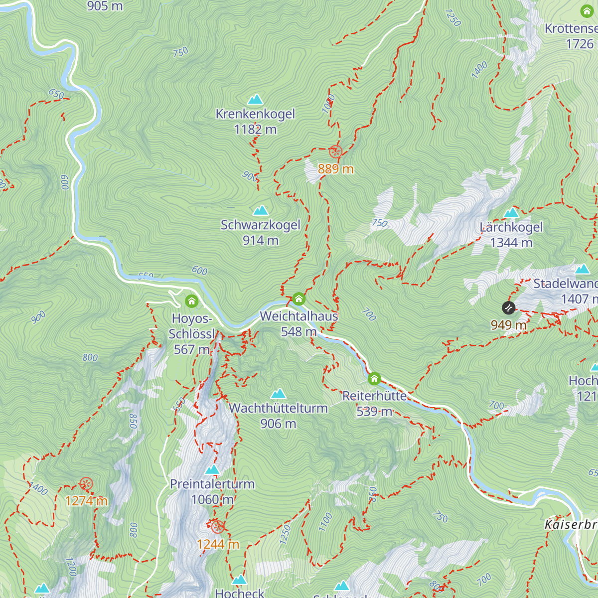 Weichtalhaus map
