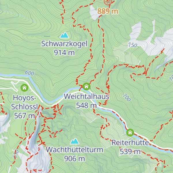 Map of Weichtalhaus