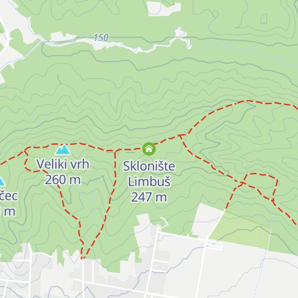 Map of Sklonište Limbuš