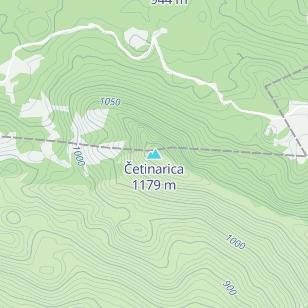 Map of Četinarica