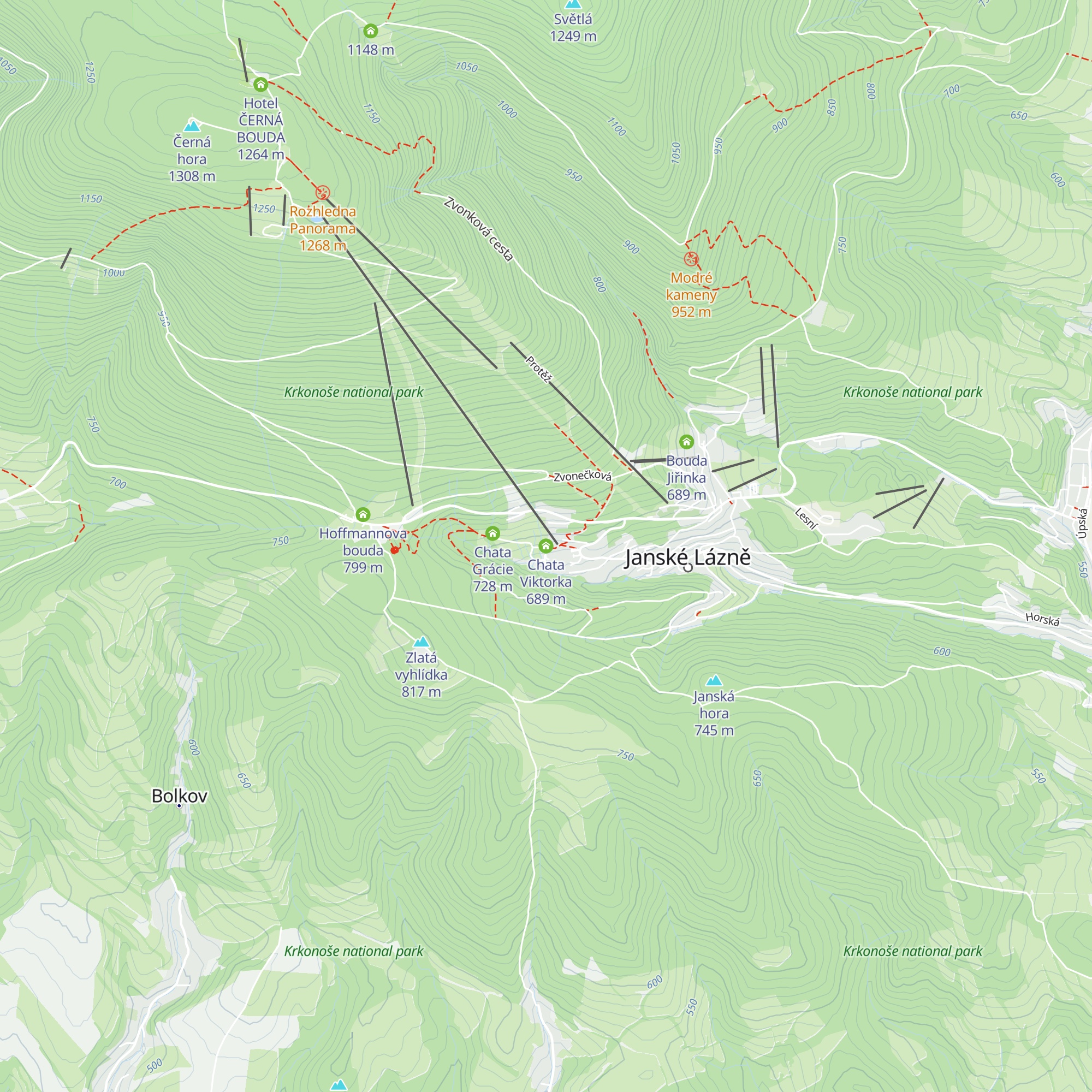 Chata Viktorka map