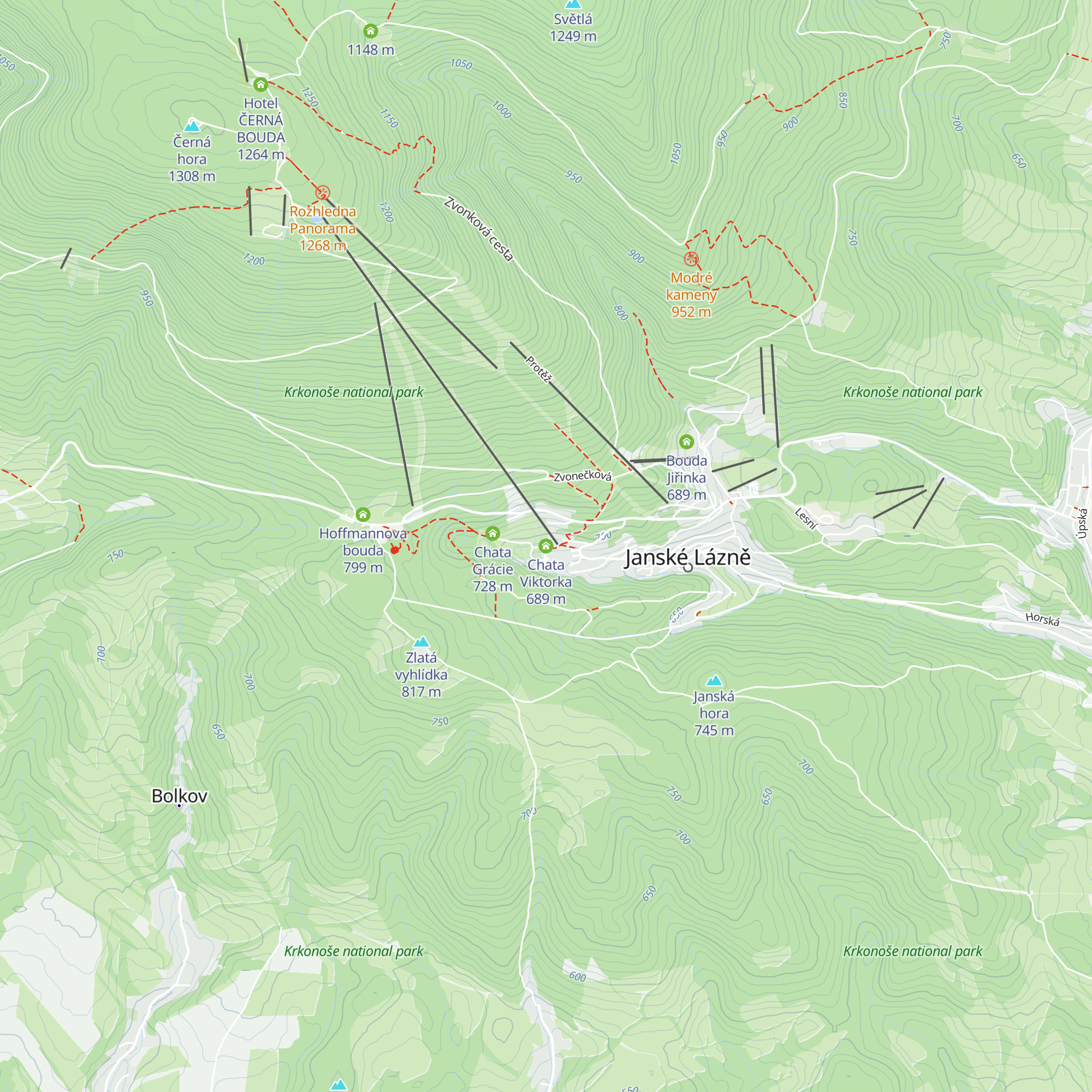 Chata Viktorka map