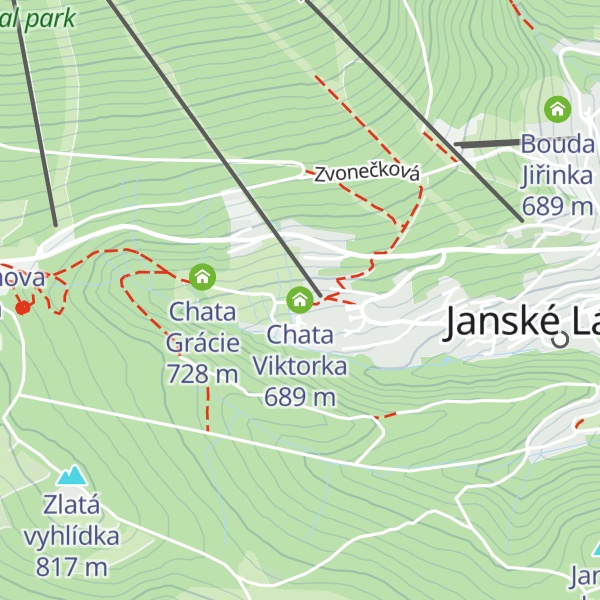 Map of Chata Viktorka
