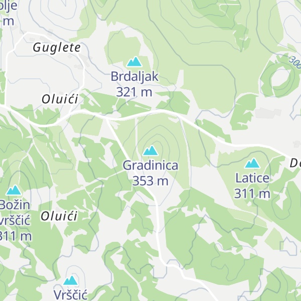 Map of Gradinica