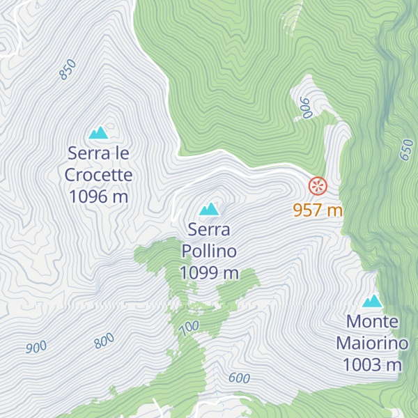Map of Serra Pollino