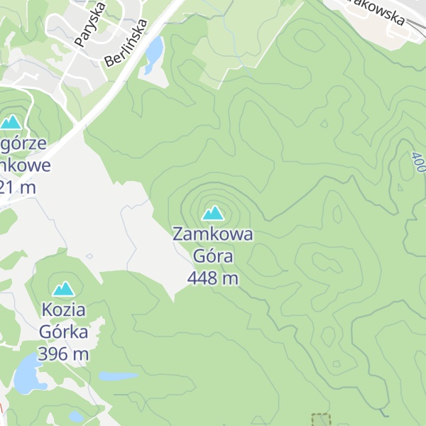 Map of Zamkowa Góra