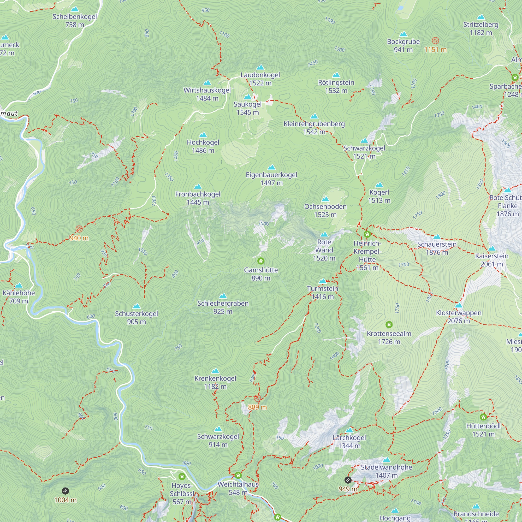 Gamshütte map