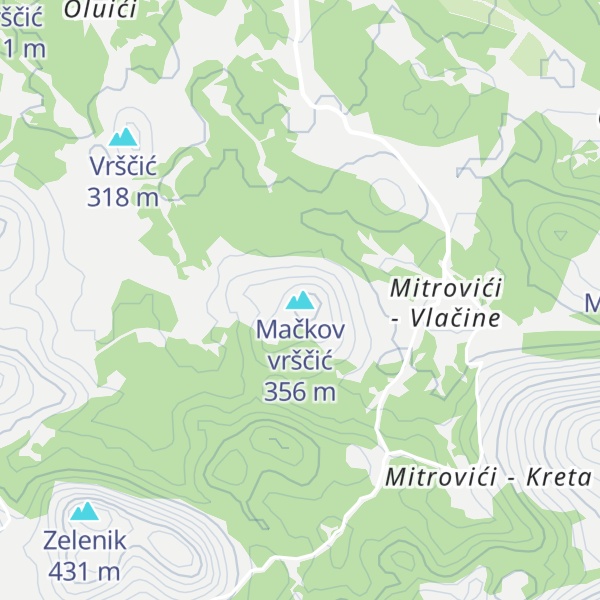 Map of Mačkov vrščić