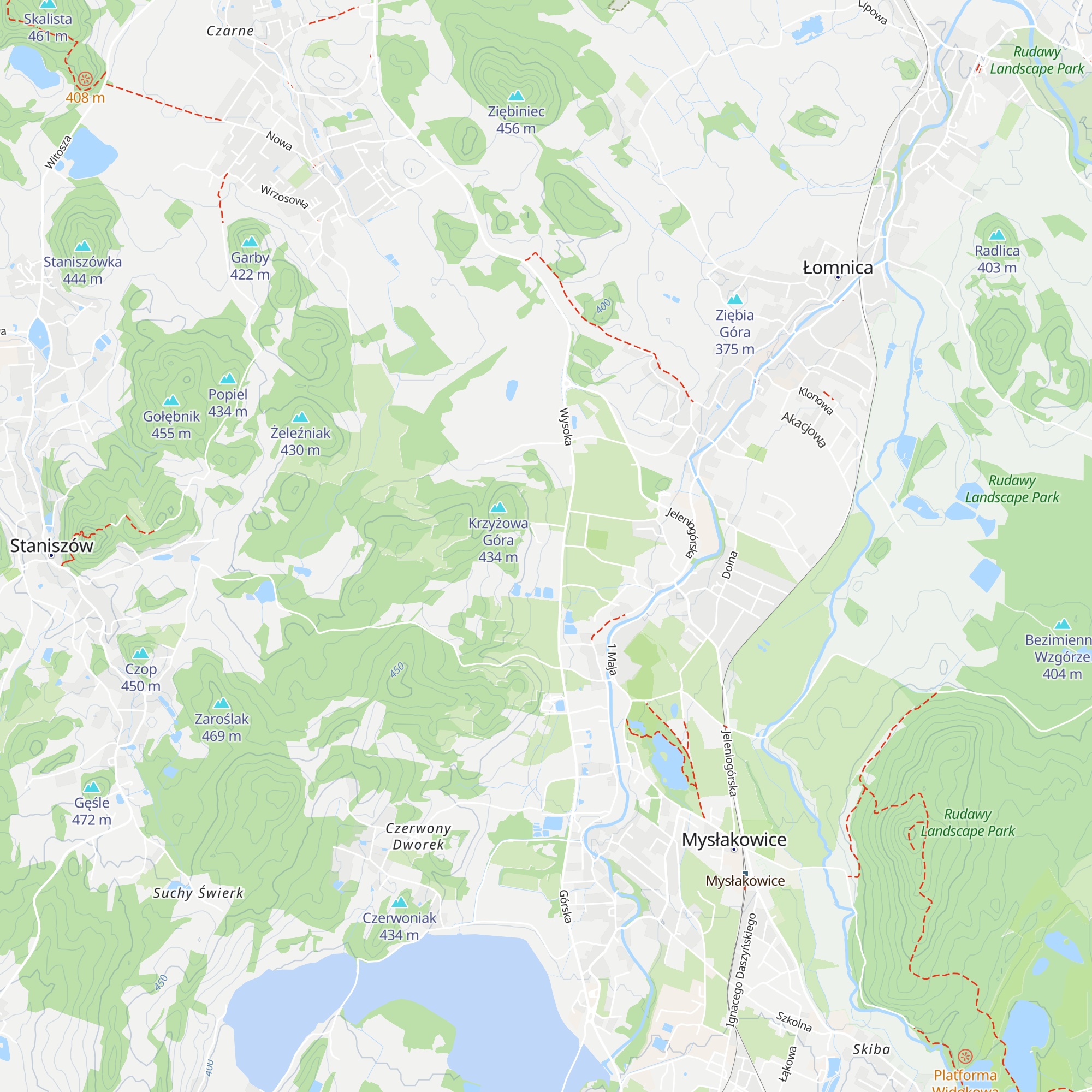 Chata za Wsią map