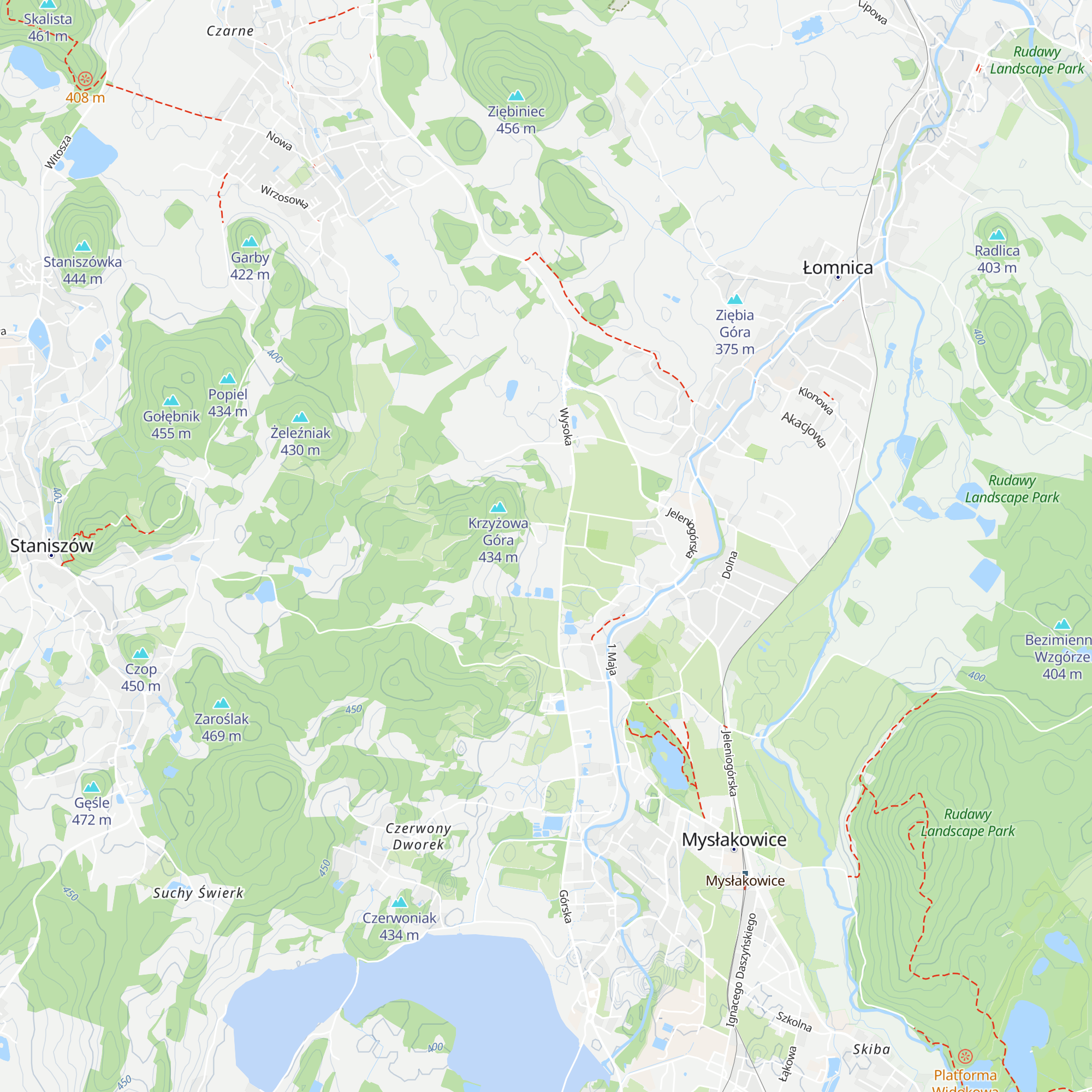 Chata za Wsią map