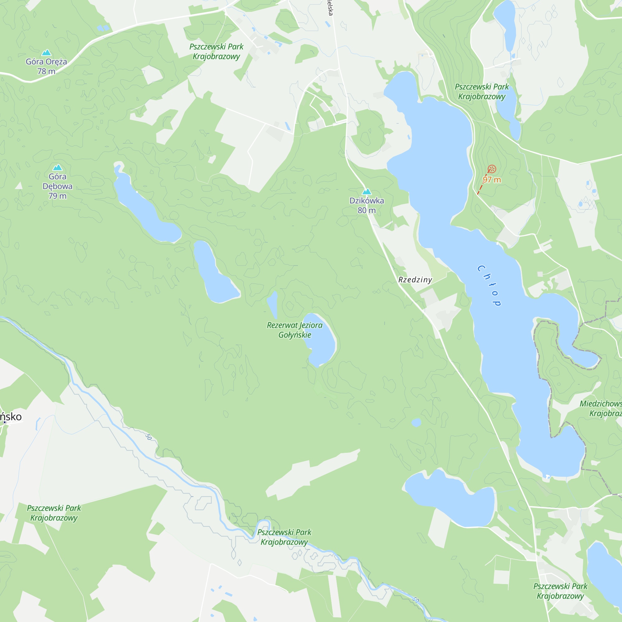 Chatka leśników map