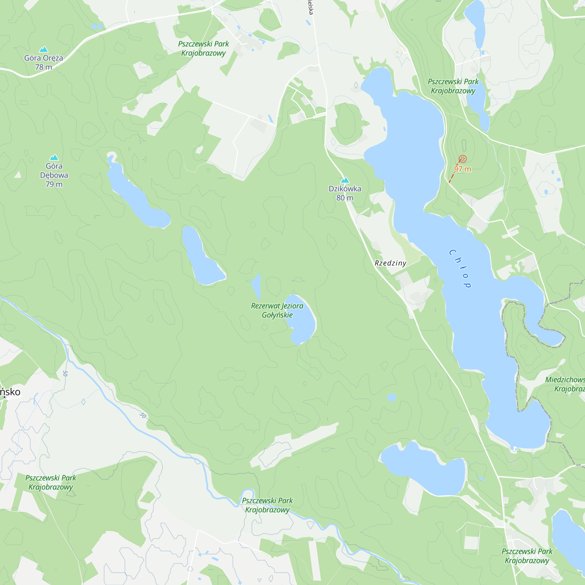 Chatka leśników map