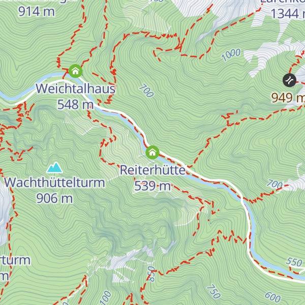 Map of Reiterhütte