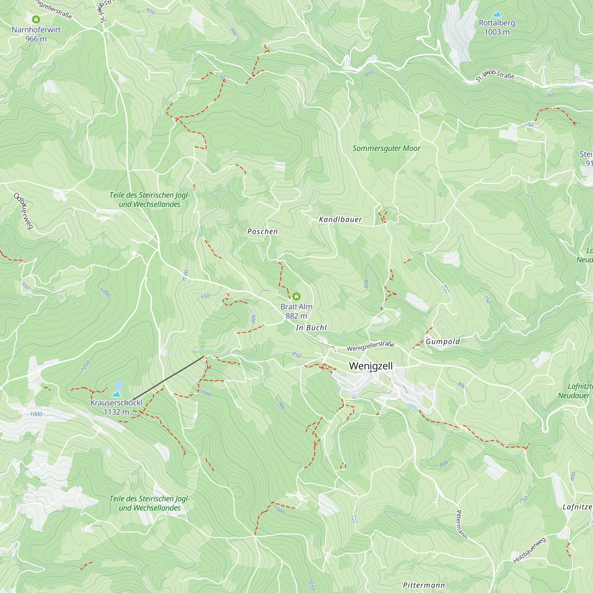 Bratl Alm map