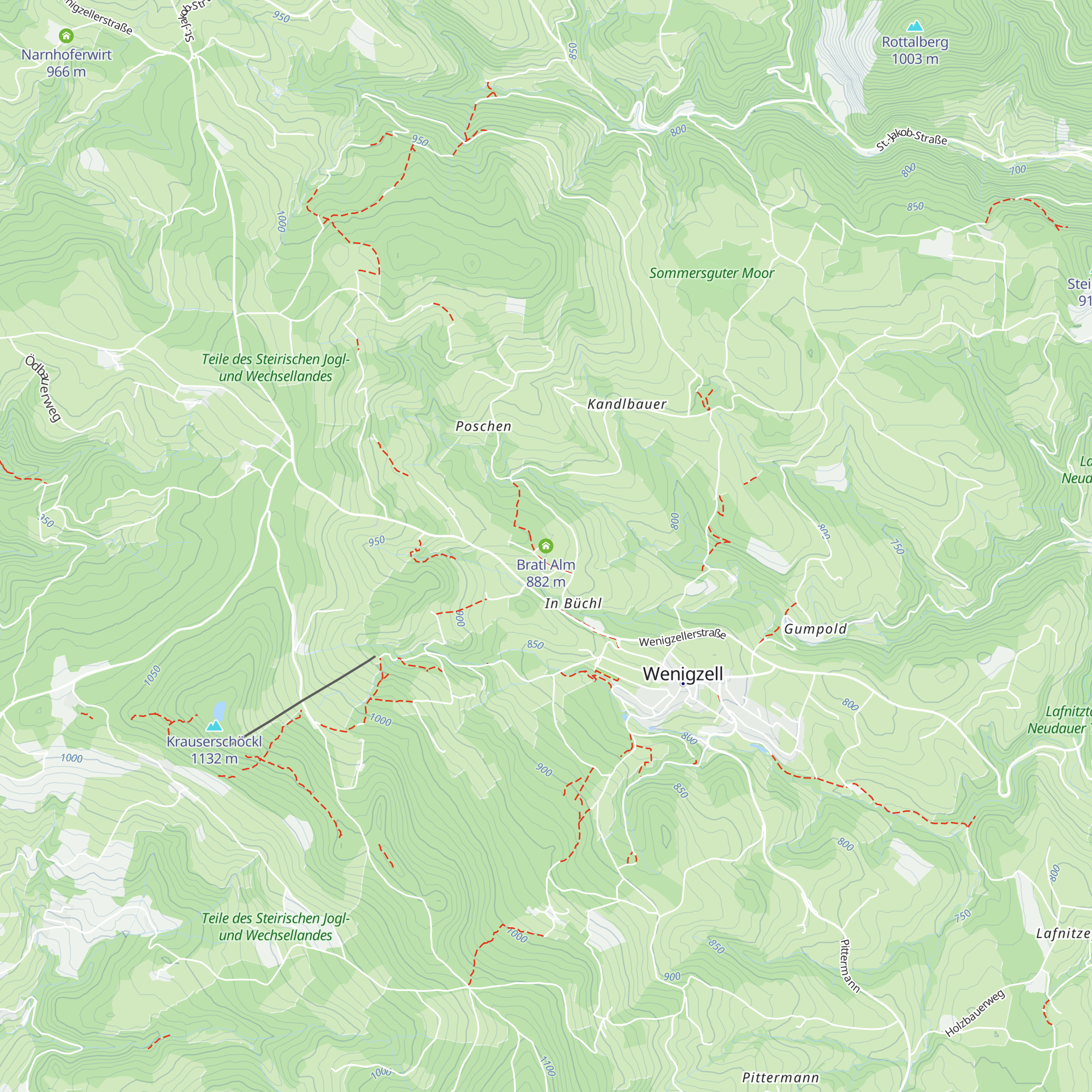 Bratl Alm map
