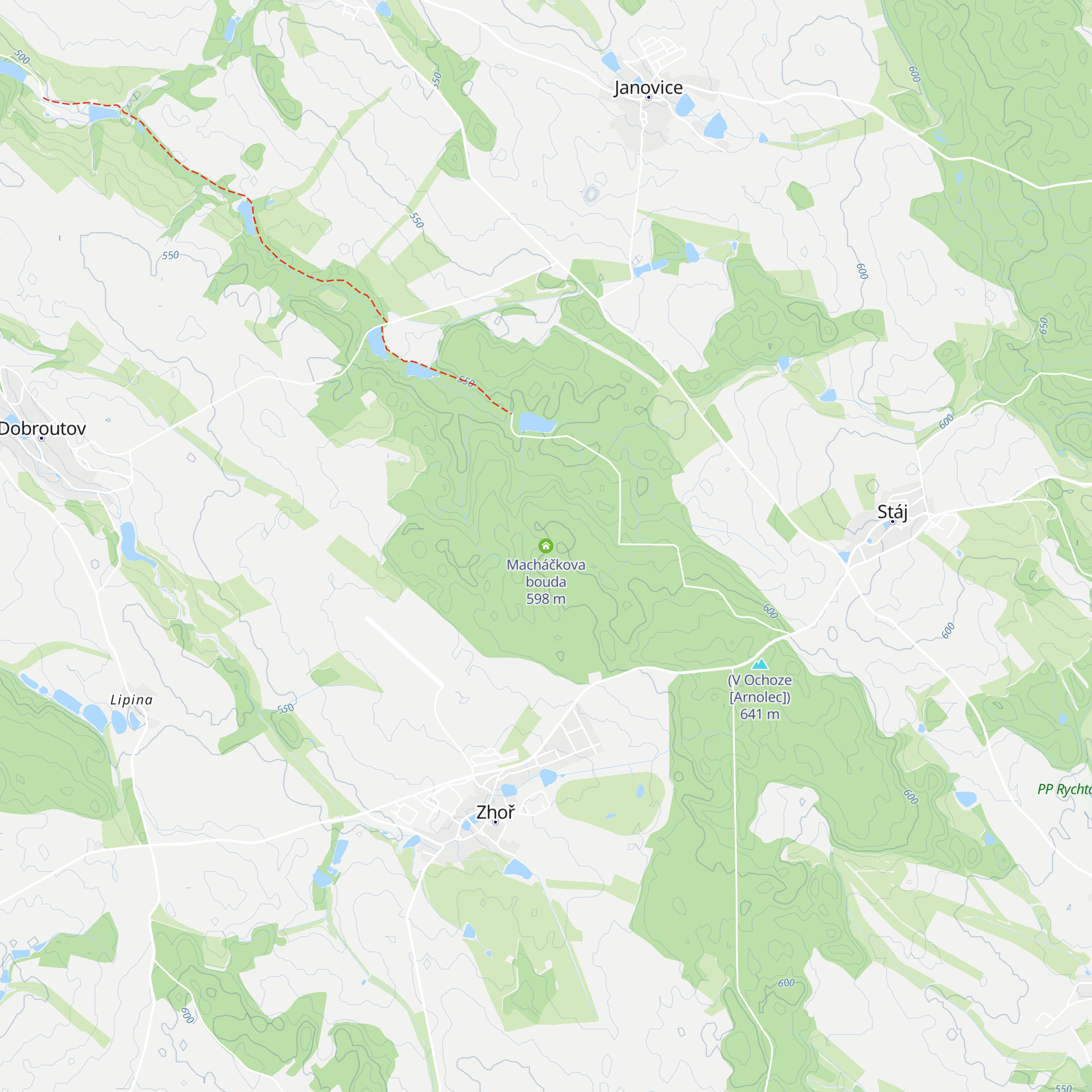 Macháčkova bouda map