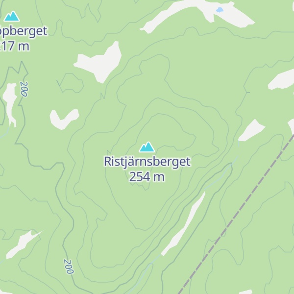 Map of Ristjärnsberget