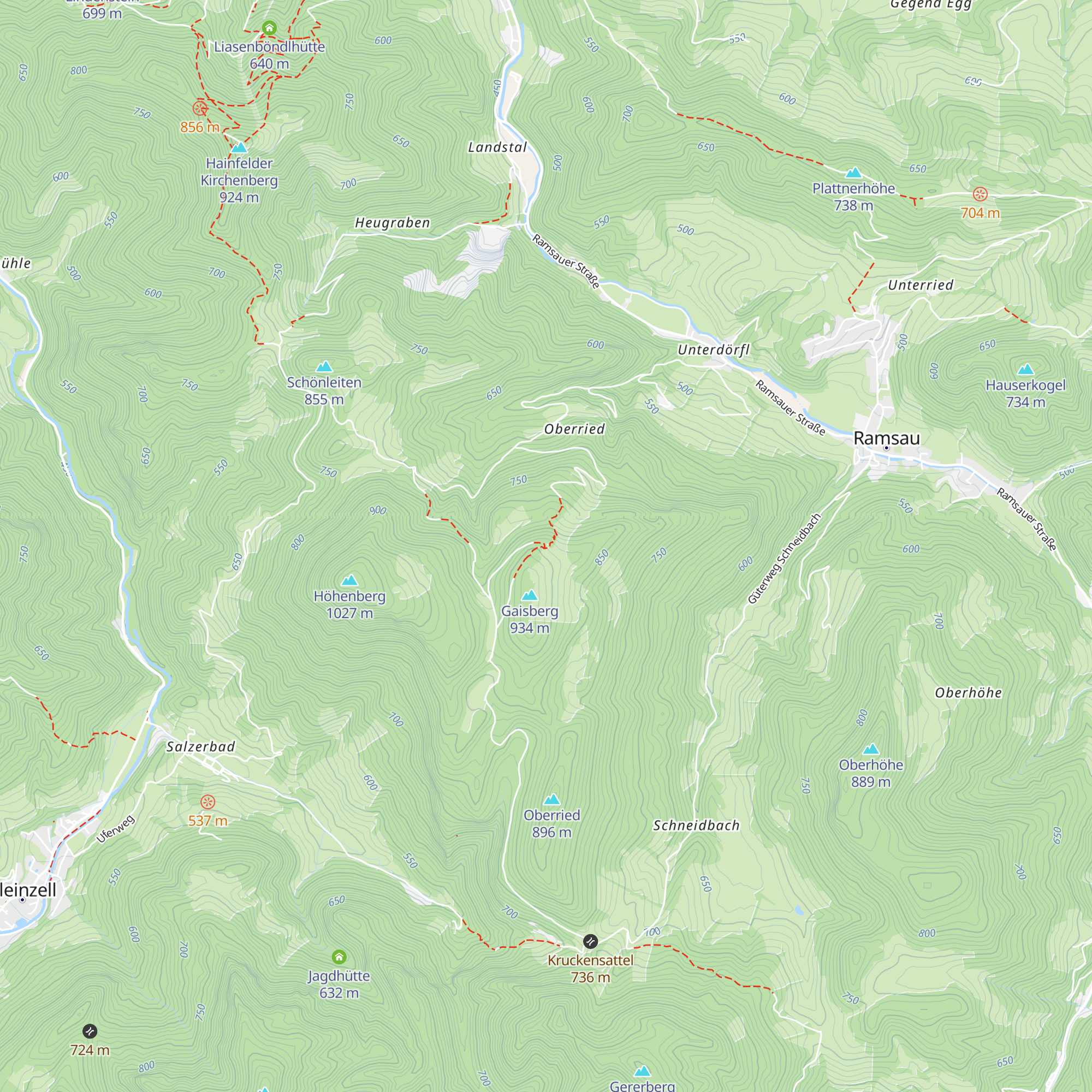 Gaisberghütte map