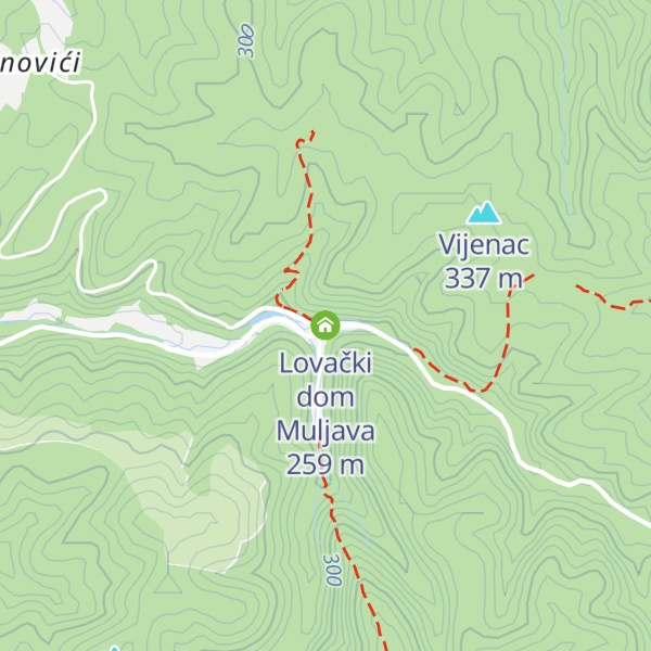 Map of Lovački dom Muljava