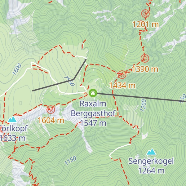 Map of Raxalm Berggasthof