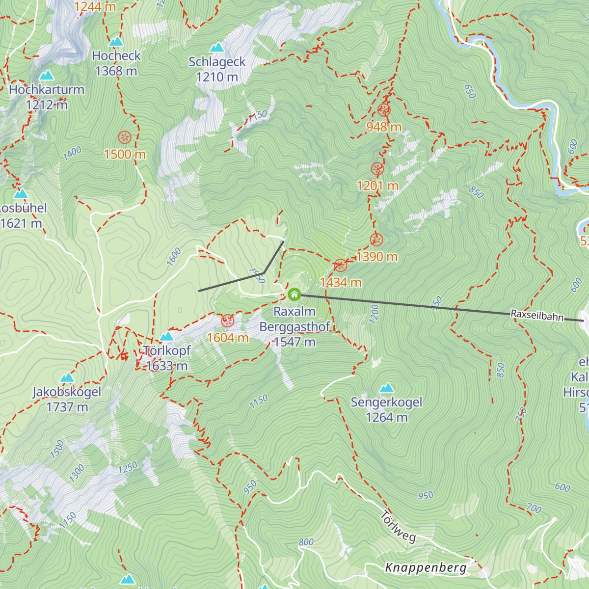 Raxalm Berggasthof map