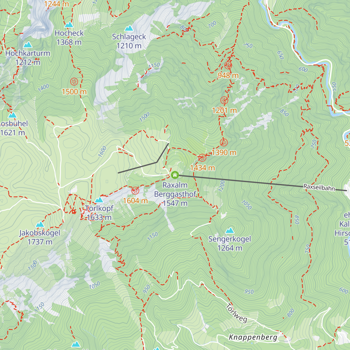 Raxalm Berggasthof map