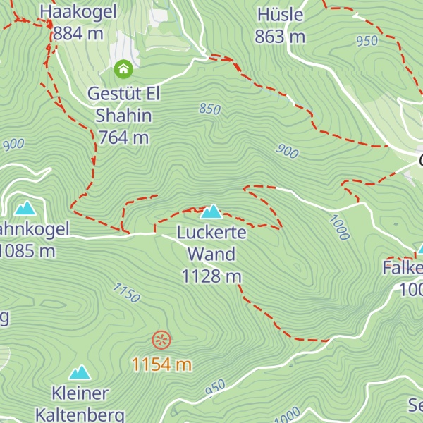 Map of Luckerte Wand