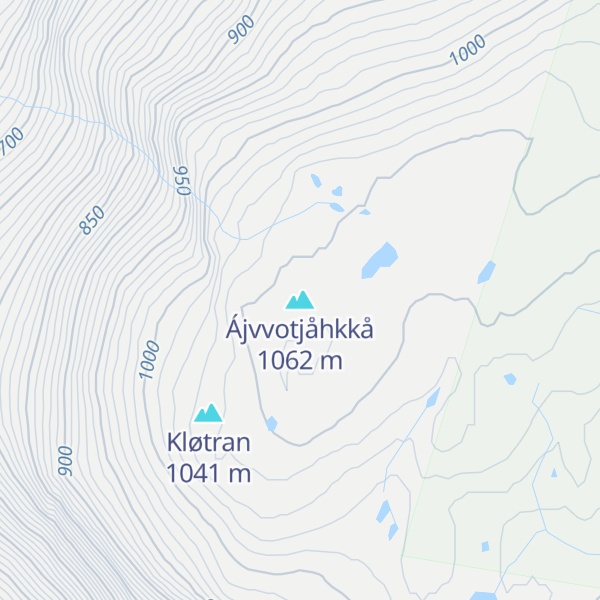 Map of Ájvvotjåhkkå