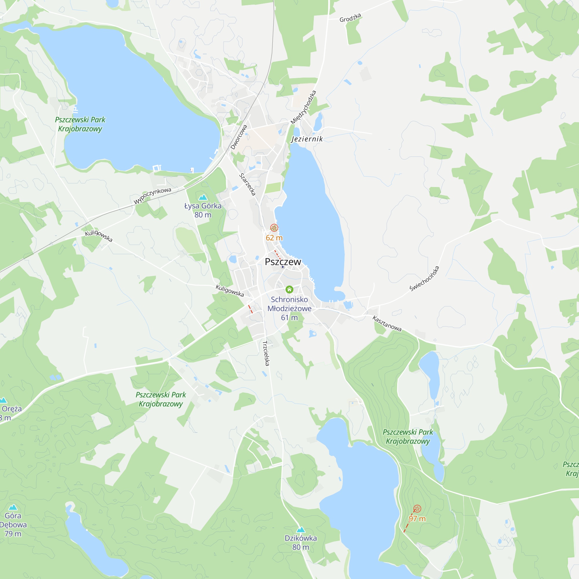 Schronisko Młodzieżowe map