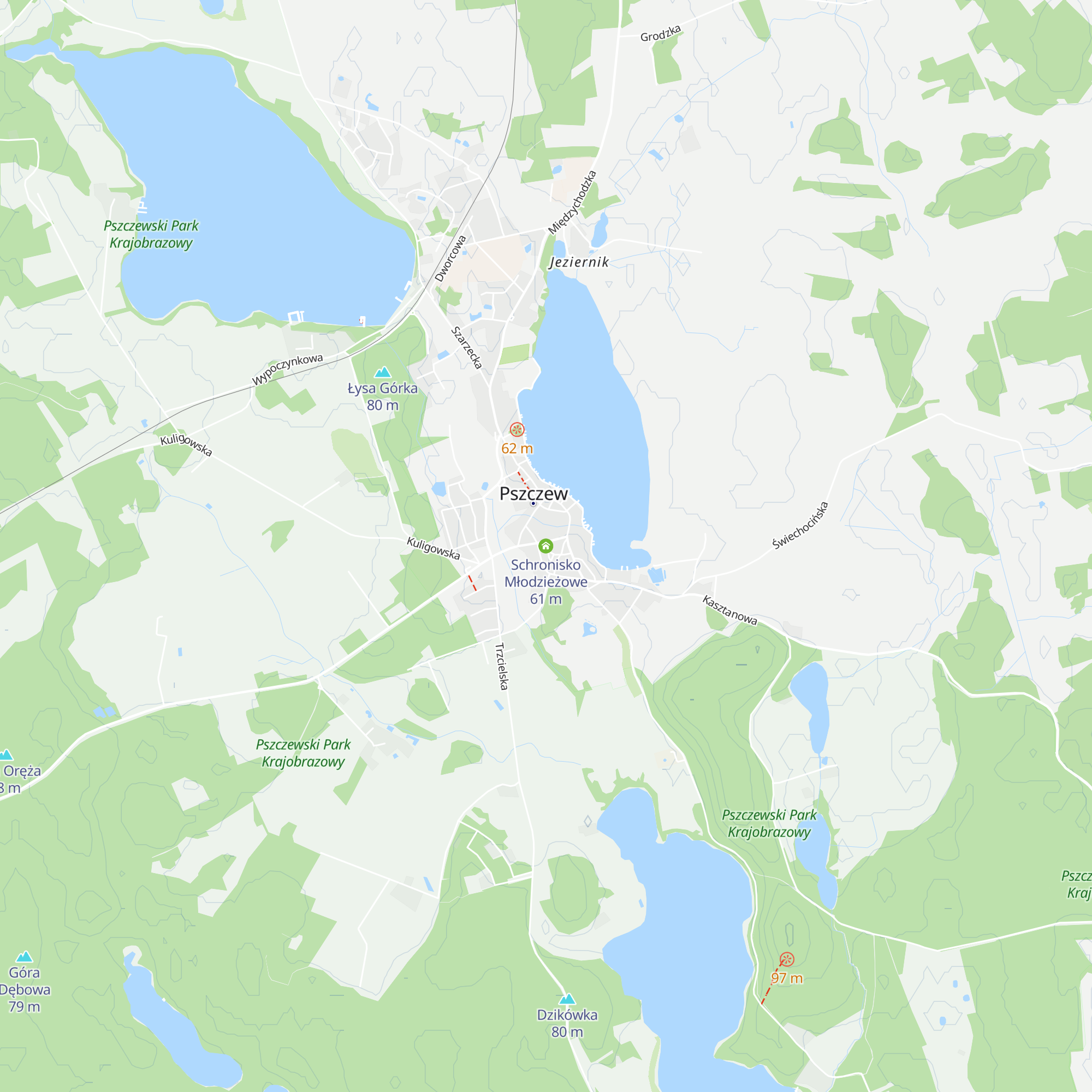 Schronisko Młodzieżowe map