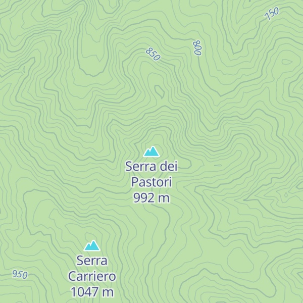 Map of Serra dei Pastori
