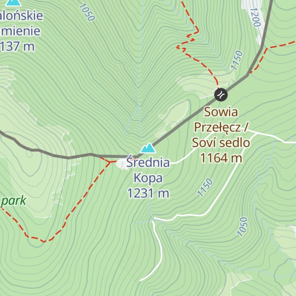 Map of Średnia Kopa