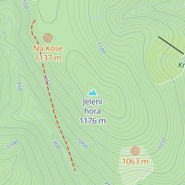 Map of Jelení hora