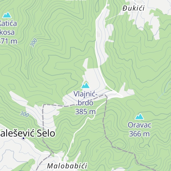 Map of Vlajnić-brdo