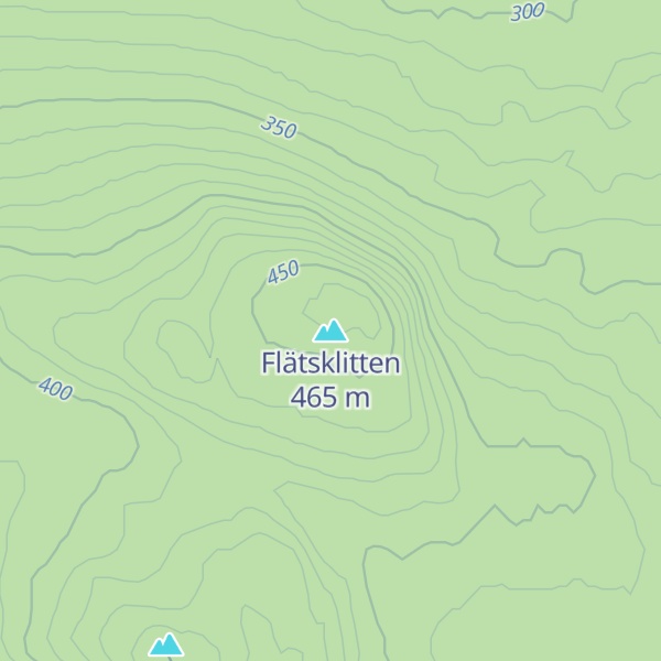 Map of Flätsklitten