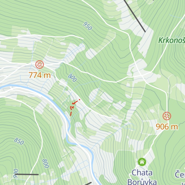 Map of Bouda Liška