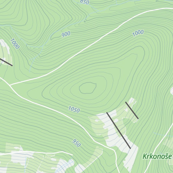 Map of Pěnkavčí vrch
