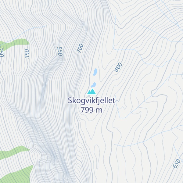 Map of Skogvikfjellet