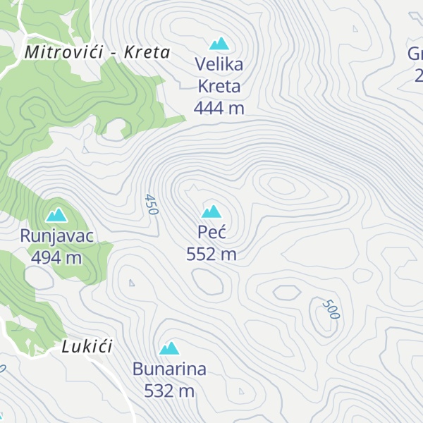 Map of Peć