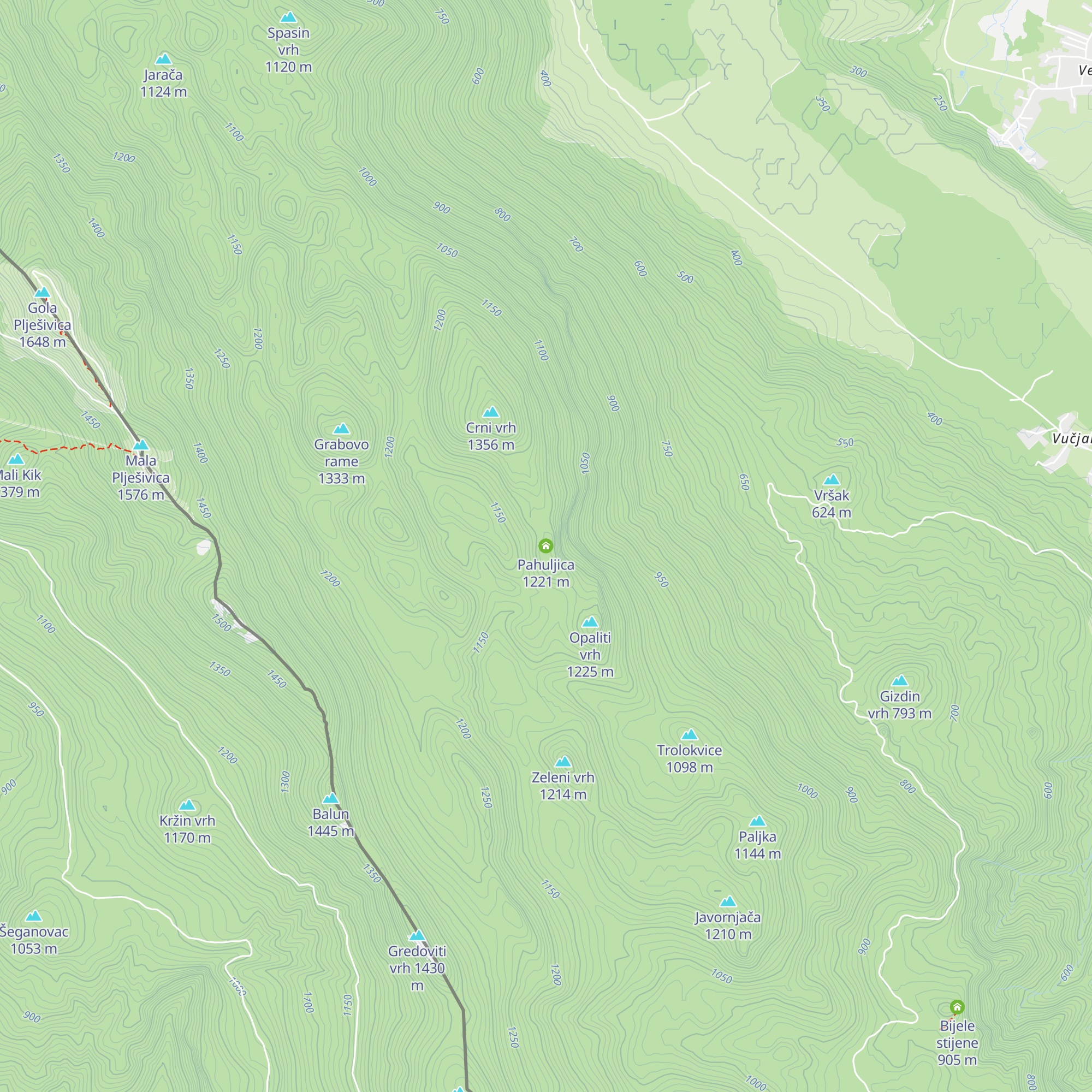 Pahuljica map