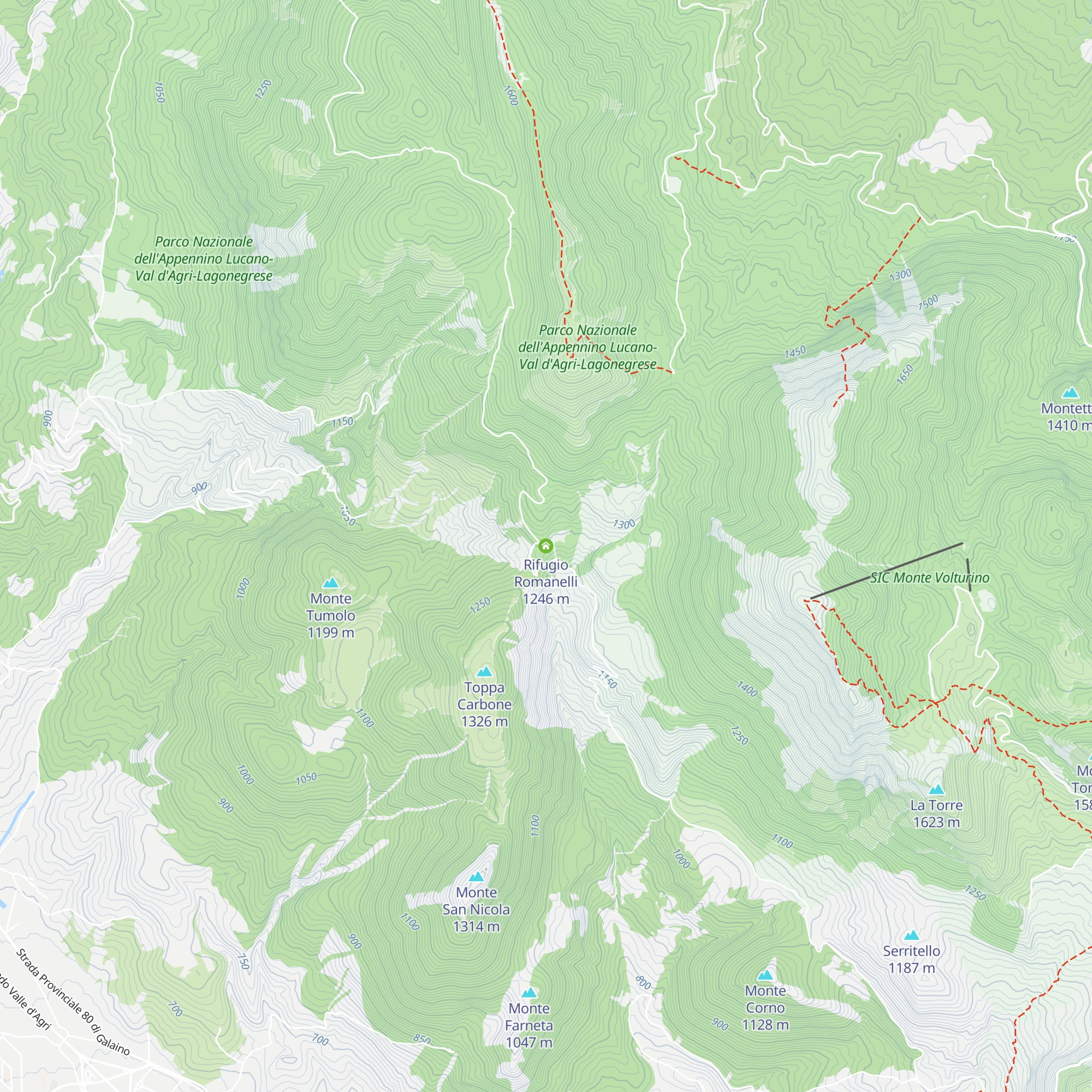 Rifugio Romanelli map