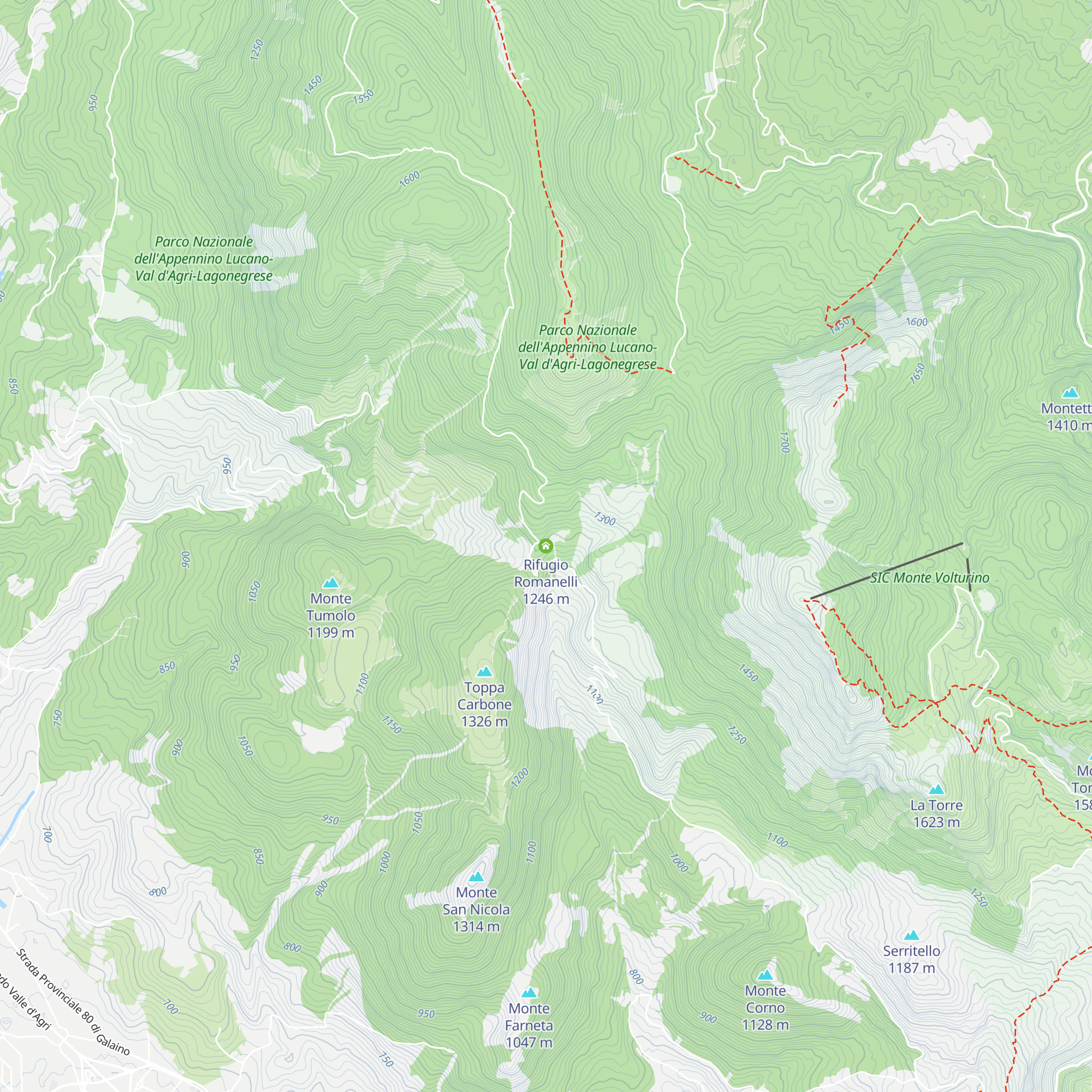 Rifugio Romanelli map