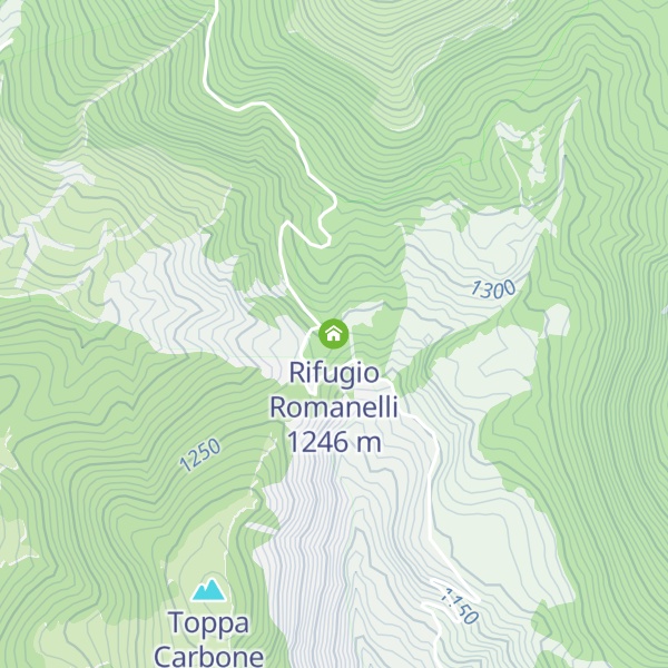 Map of Rifugio Romanelli