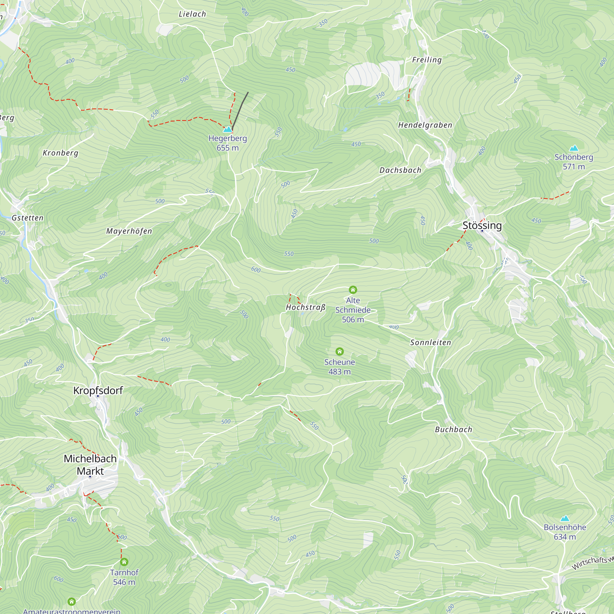 Refugium Hochstraß map