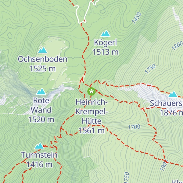 Map of Heinrich-Krempel-Hütte