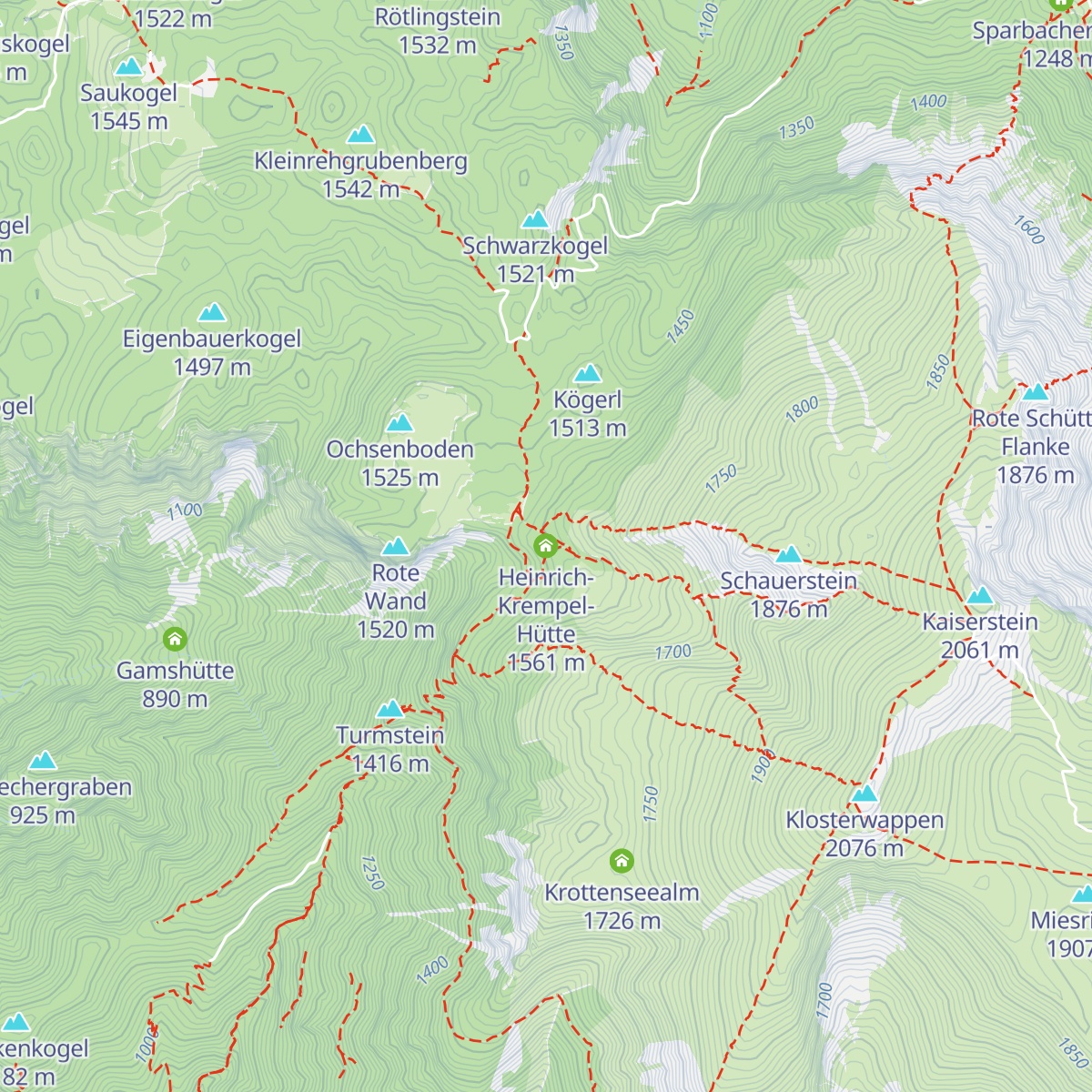 Heinrich-Krempel-Hütte map