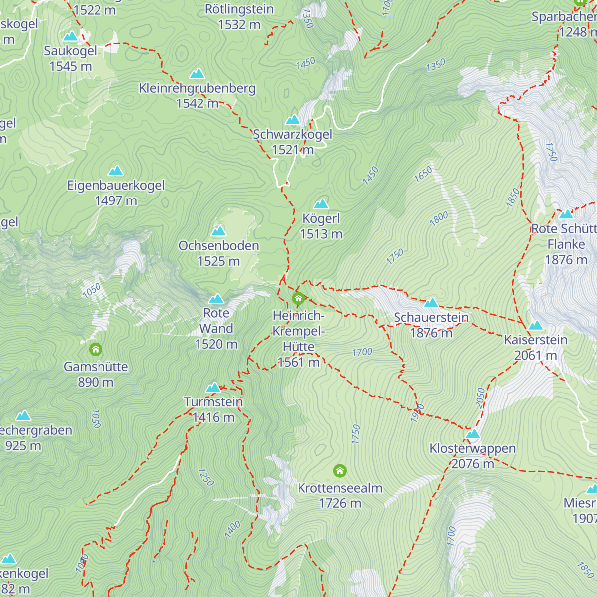 Heinrich-Krempel-Hütte map