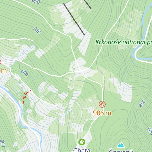 Map of Bouda Míla